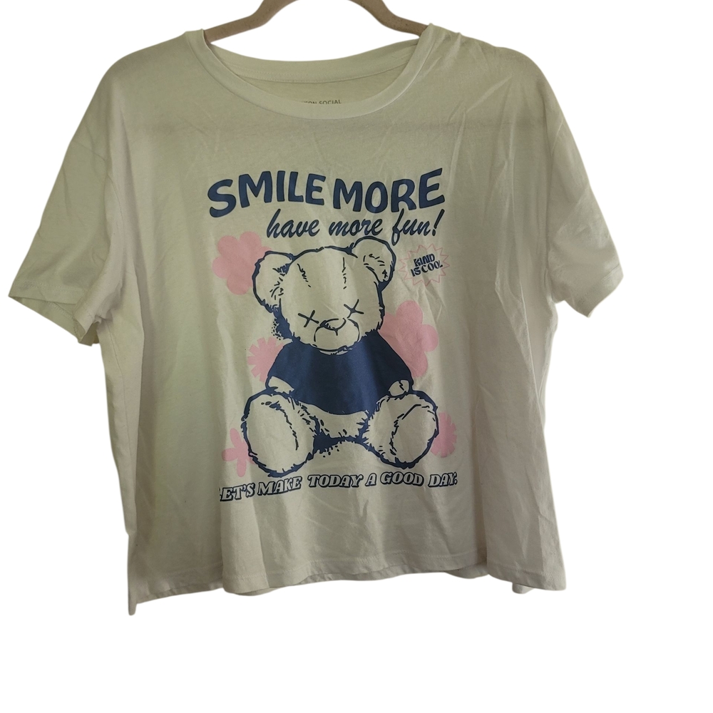 Grayson Social Teddy Bear Crop Top